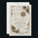 Casamento Tarot Moon Sun Stars O Convite Dos Amant<br><div class="desc">O Casamento Tarot Moon Sun Estende O Convite Dos Amantes. Altere o texto para se adequar à sua festa de casamento. Veja a coleção de casamento correspondente.</div>