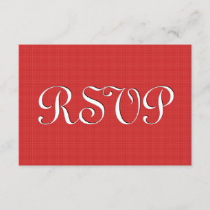 Casamento tema damasco RSVP Vermelho S221
