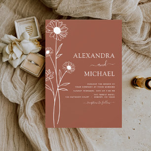 Casamento Terracotta Burnt Orange Floral