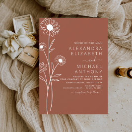 Casamento Terracotta Burnt Orange Floral