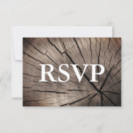 Casamento Texturizado de Árvores e Natureza RSVP