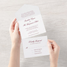 Casamento Tradicional Burgundy Formal Elegante