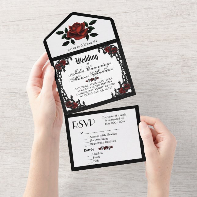 Casamento Tripartido Triplo Triplo RSVP do Trimest (Tearaway)