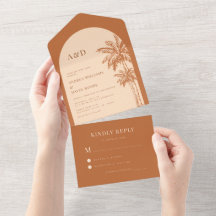 Casamento Tropical Beach Boho de Terracotta Palm T