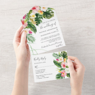 Casamento Tropical de Hibiscus Pink Havaiano