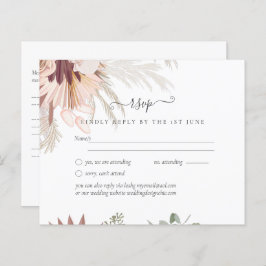 Casamento Tropical de Pampas de Vinho Burgundy