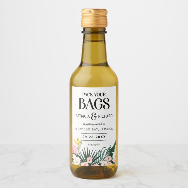 Casamento Tropical Destino Salve A Data (Frente)