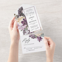 Casamento Tropical Tropical Roxo Plum Boho Luxurio