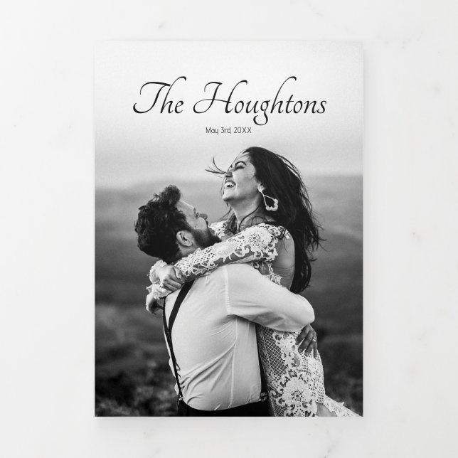 Casamento Único Salvar o Anúncio de Data (Cobrir)