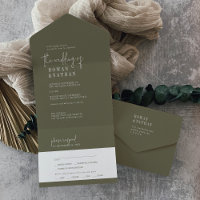 Casamento Verde-Azeite-Chic Moderno