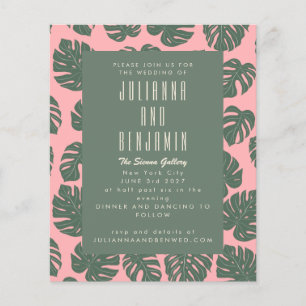 Casamento Verde Cor-de-Rosa Botânica, Planta Monst