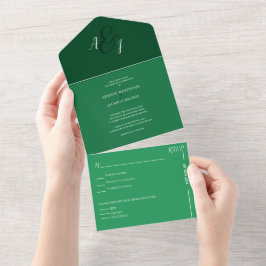 Casamento Verde da Floresta Chic