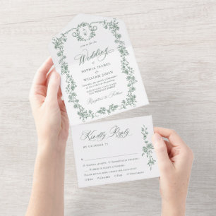 Casamento Verde da Ornamentado Vitoriana Grace Flo