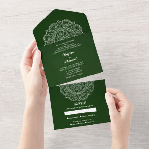 Casamento Verde Indígena Elegante (não é necess