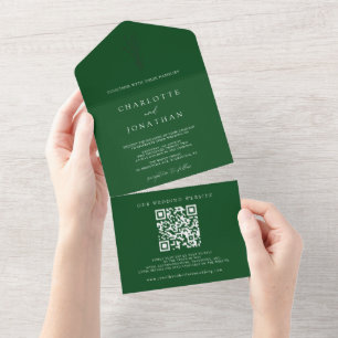 Casamento Verde Mínimo de Elegância Botânica Em