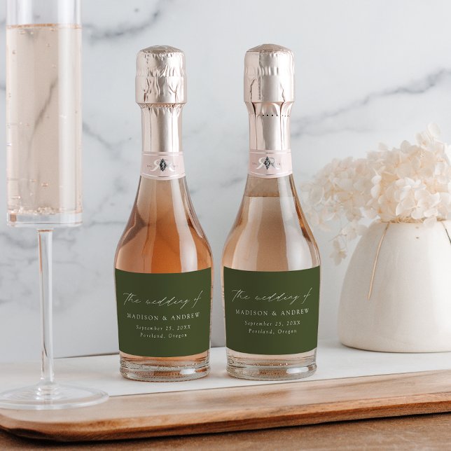 Casamento Verde-Oliva com Script Elegante Moderno (Criador carregado)