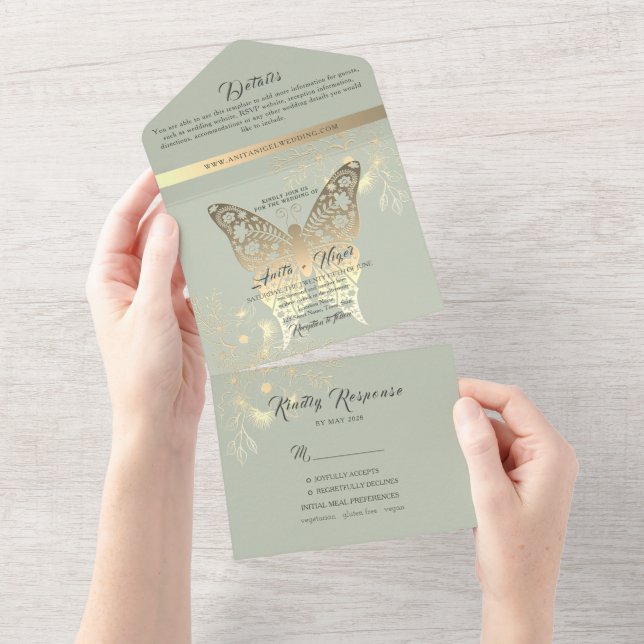 Casamento Verde Sage Boho (Tearaway)