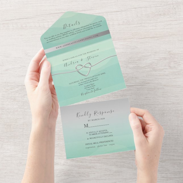 Casamento Verde Sage Minimalista (Tearaway)