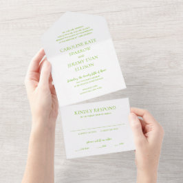 Casamento Verde Vibrante Limpo e Elegante