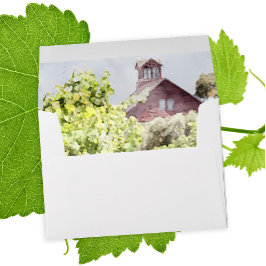 Casamento Vineyard e Red Barn Watercolor