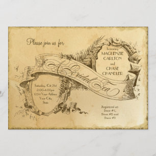 Casamento vintage 1 do Tea Sached - Convite