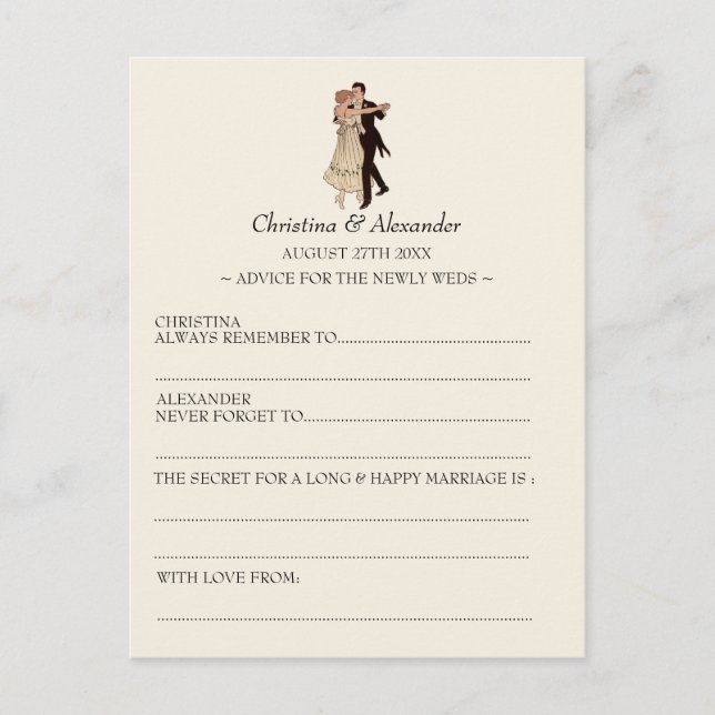 Casamento vintage Anúncios de placas de link Tema  (Frente)