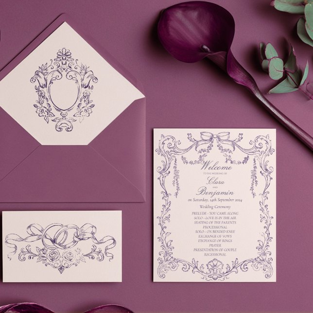 Casamento Vintage Barroco Vitoriano Ameixa (Criador carregado)