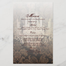 casamento vintage damask chandelier