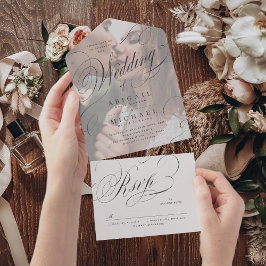 Casamento vintage de caligrafia clássica elegante