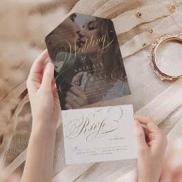 Casamento vintage de caligrafia clássica elegante