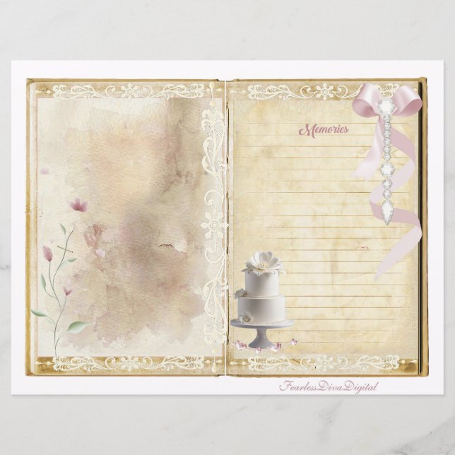 Casamento vintage Lixo Diário Página 9 e 10 (Frente)