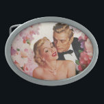 Casamento vintage, Noiva retrô e Newlyweds Groom<br><div class="desc">Vintage ilustration love and romance design com noiva no vestido de noiva e no noivo do seu smoking. O feliz casal recém-casado está rodeado de lindas flores florais,  rosa e brancas.</div>