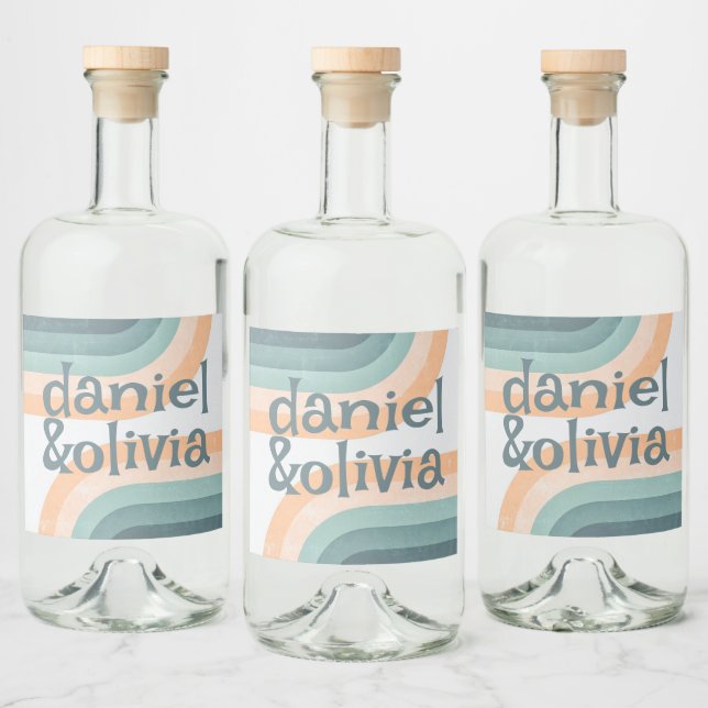 Casamento Vintage Rainbow na década de 70 (Garrafas)