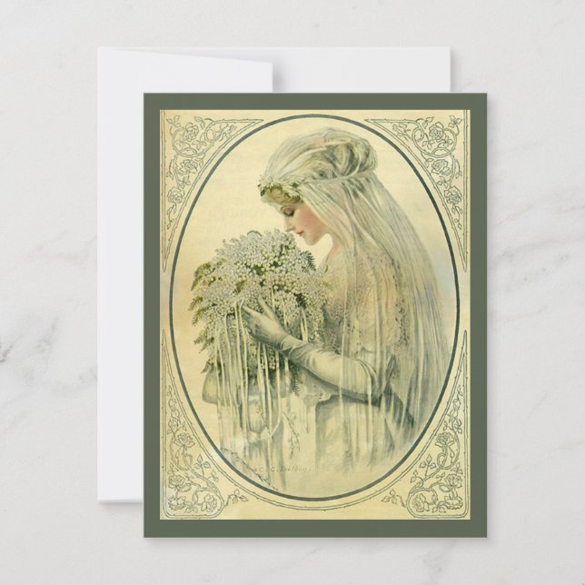 Casamento vintage, Retrato de Noiva Vitoriana (Frente)