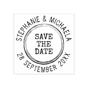 Casamento vintage Rustic Salvar Carimbo de Data