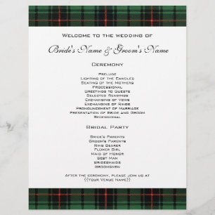 Casamento vintage, Tartan Davidson Padrão Moderno