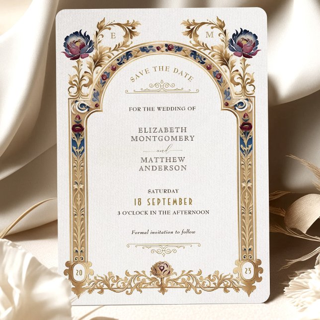 Casamento vitoriano Ranunculus Salve o Cartão de D (Criador carregado)