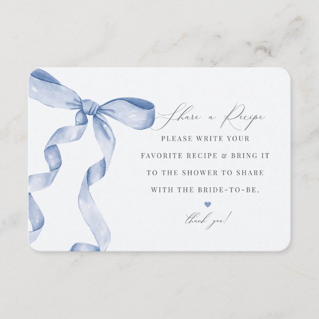 Casando Azul Compartilhar uma inserção de receita (Frente)