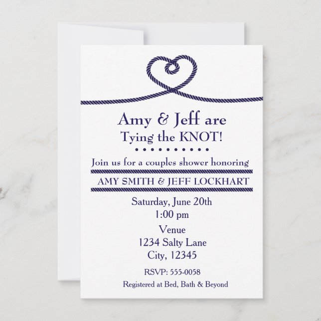 CASANDO O NÓ Convite de Churrasco de Noivado com C (Frente)