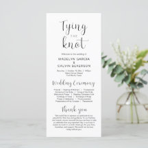 Casando, Programa de Cerimônia de Casamento Modern