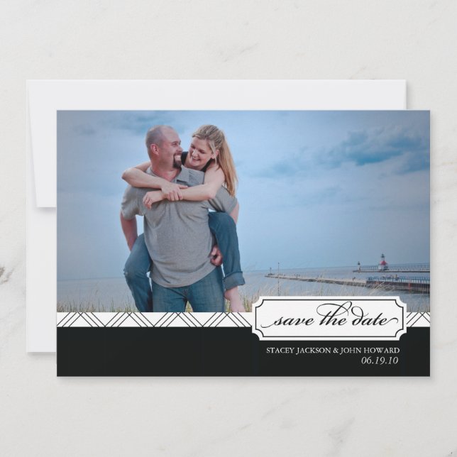 Casando Salve o Cartão com fotos de Data (Frente)