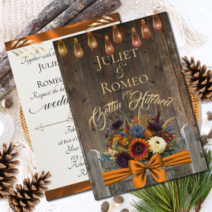 Casando-se com Flores Silvestres e Fita - Cobre