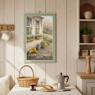 Casas Aconchegantes 2026 – Um Calendário de Aquare