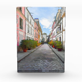 Casas coloridas em Rue Cremieux - Paris
