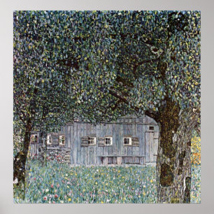Casas da fazenda do ~ do poster de Gustavo Klimt