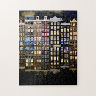 casas do canal de Amsterdã quebra-cabeça