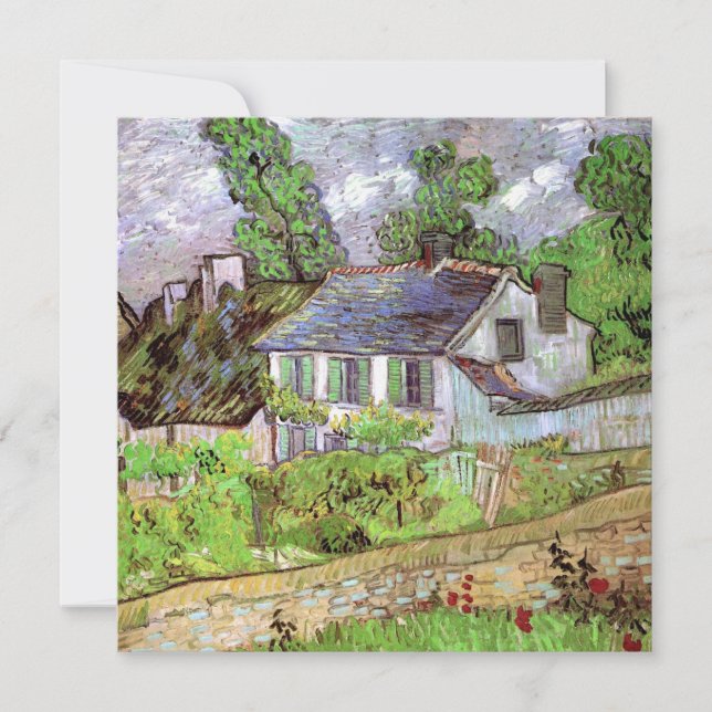 Casas em Auvers por Vincent van Gogh (Frente)