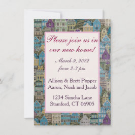 Casas no Cartão do Partido do Aquecimento Doméstic