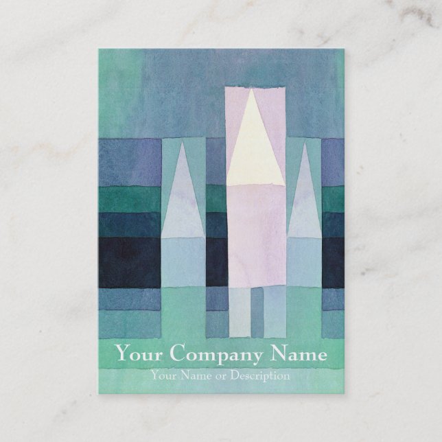 Casas pelo cartão de visita de Paul Klee (Frente)