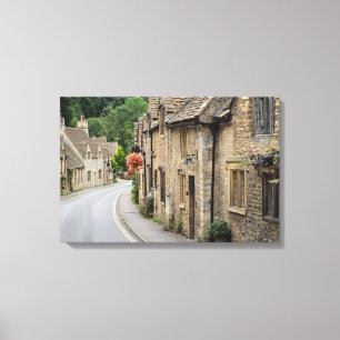 Cascas de mel em Castle Combe, canvas do Reino Uni